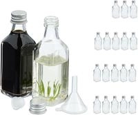 Relaxdays - Kleine Flaschen, 20er Set, 50 Ml, Glasflaschen Zum Bef&uuml;llen,