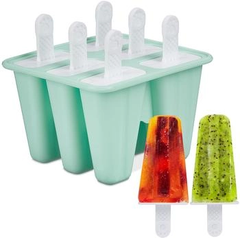 Relaxdays Eisformen Eis am Stiel Formen Wassereis Förmchen DIY Eisbereiter BPA-frei