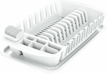 Tescoma Abtropfgestell mit Auffangschale CLEAN KIT, weiß