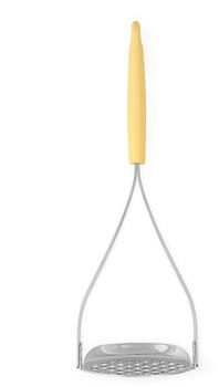 Brabantia TASTY+ Kartoffelstampfer und Schöpflöffel 2 Teile Vanille Gelb