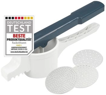 Fackelmann Spätzlepresse mit 3 Lochscheiben #easyprepare, 4-teilig