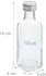 Relaxdays kleine Flaschen, 20er Set, 100 ml, Glasflaschen zum Befüllen, Schraubverschluss & Korken, transparent/silber