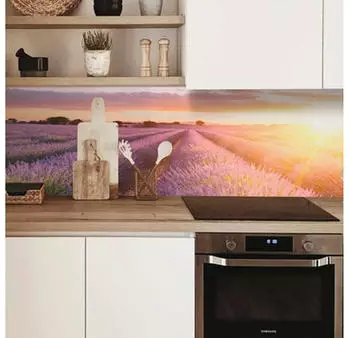 mySPOTTI Küchenrückwand Profix Provence Lavendelfeld 210 x 60 cm PX-210600-1889-HB