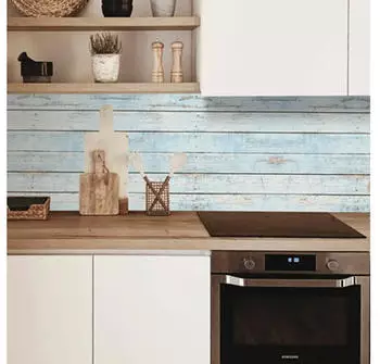 mySPOTTI Küchenrückwand Profix Wood Light Blue 270 x 60 cm PX-27060-1282-HB