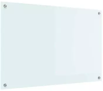 vidaXL K&uuml;chenr&uuml;ckwand Milch 90 x 60 cm Geh&auml;rtetes Glas