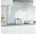 vidaXL Küchenrückwand Milch 90 x 60 cm Gehärtetes Glas