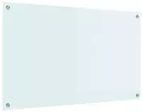 vidaXL K&uuml;chenr&uuml;ckwand Milch 100 x 60 cm Geh&auml;rtetes Glas