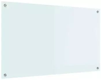 vidaXL K&uuml;chenr&uuml;ckwand Milch 100 x 60 cm Geh&auml;rtetes Glas