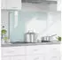 vidaXL Küchenrückwand Milch 100 x 60 cm Gehärtetes Glas