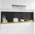 vidaXL Küchenrückwand 2 pcs Schwarz 100 x 50 cm Gehärtetes Glas