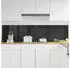 vidaXL Küchenrückwand 2 pcs Schwarz 100 x 50 cm Gehärtetes Glas