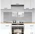 vidaXL Küchenrückwand 2 pcs Hellgrau 70 x 50 cm Gehärtetes Glas