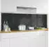 vidaXL Küchenrückwand 2 pcs Dunkelgrau 100 x 60 cm Gehärtetes Glas