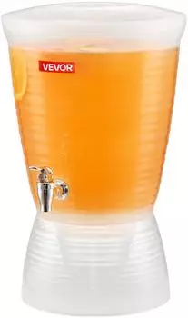 VEVOR Getr&auml;nkespender 10L mit Eisfach & tropfsicherem Zapfhahn (SL-8831)