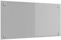 vidaXL K&uuml;chenr&uuml;ckwand Hellgrau 80 x 40 cm Geh&auml;rtetes Glas