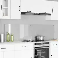 vidaXL K&uuml;chenr&uuml;ckwand 2 pcs Transparent 90 x 50 cm Geh&auml;rtetes Glas