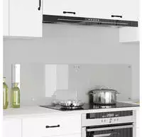 vidaXL K&uuml;chenr&uuml;ckwand 2 pcs Transparent 70 x 40 cm Geh&auml;rtetes Glas
