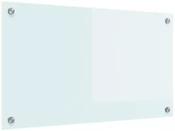 vidaXL K&uuml;chenr&uuml;ckwand Milch 70 x 40 cm Geh&auml;rtetes Glas