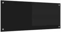 vidaXL K&uuml;chenr&uuml;ckwand Schwarz 100 x 40 cm Geh&auml;rtetes Glas