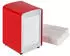 Relaxdays Serviettenspender Tischspender rot, 260g