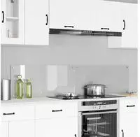 vidaXL K&uuml;chenr&uuml;ckwand 2 pcs Transparent 90 x 40 cm Geh&auml;rtetes Glas