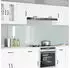 vidaXL Küchenrückwand 2 pcs Weiß 100 x 60 cm Gehärtetes Glas