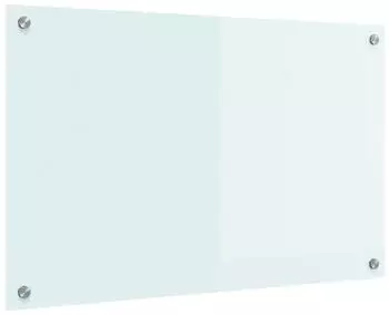 vidaXL K&uuml;chenr&uuml;ckwand Milch 80 x 50 cm Geh&auml;rtetes Glas