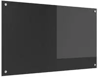 vidaXL K&uuml;chenr&uuml;ckwand Dunkelgrau 100 x 60 cm Geh&auml;rtetes Glas
