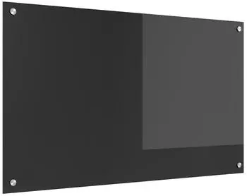 vidaXL K&uuml;chenr&uuml;ckwand Dunkelgrau 100 x 60 cm Geh&auml;rtetes Glas