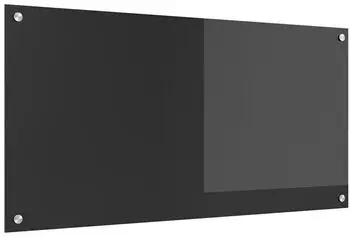 vidaXL K&uuml;chenr&uuml;ckwand Dunkelgrau 100 x 50 cm Geh&auml;rtetes Glas