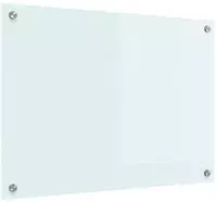 vidaXL K&uuml;chenr&uuml;ckwand Milch 70 x 50 cm Geh&auml;rtetes Glas