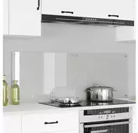vidaXL K&uuml;chenr&uuml;ckwand 2 pcs Transparent 70 x 50 cm Geh&auml;rtetes Glas