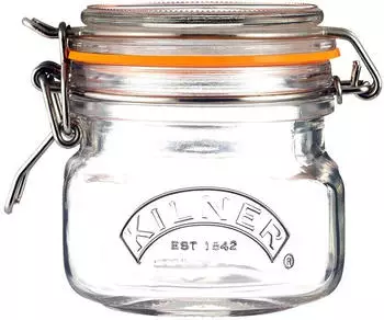 Kilner Clip Top Einmachglas, quadratisch (0,25 Liter / 90 mm)