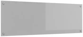 vidaXL K&uuml;chenr&uuml;ckwand Hellgrau 120 x 40 cm Geh&auml;rtetes Glas