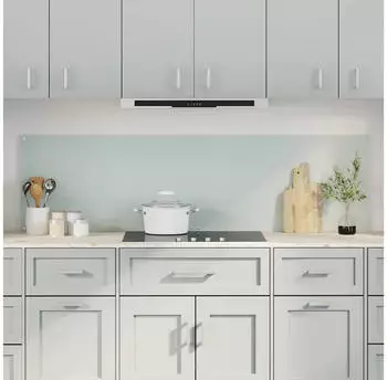 vidaXL K&uuml;chenr&uuml;ckwand 2 pcs Wei&szlig; 90 x 50 cm Geh&auml;rtetes Glas