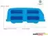 Brisa VW Bulli T1 Bus Eiswürfelform & Backform, Silikon, Blau (BUIT01)