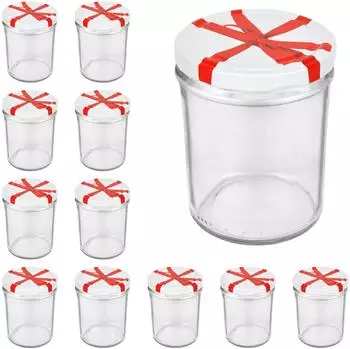Cap+Cro Sturzglas 435ml To 82 Schleifendekor Deckel, 12er Set (4250857272334)