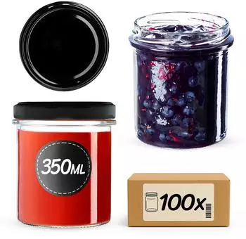 Kadax Einmachgläser mit Schraubdeckel 350ml, fi82mm (K5727)