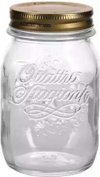Bormioli Rocco Quattro Stagioni Einmachgläser 500ml, 12er-Set (4251119411225)