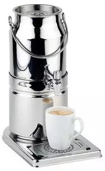 APS Milchkanne mit Deckel, Edelstahl, 3L (10833)