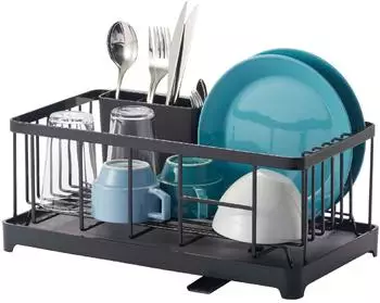 YAMAZAKI Tower Abtropfgestell Metall Schwarz (02876)