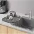 Metaltex Gravity-Duo Abtropfmatte beidseitig nutzbar 40x33cm, Grau (320495000)
