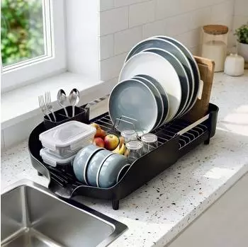 Sekey SD8 Klappbares Geschirrst&auml;nder Edelstahl mit Besteckhalter (SD8)