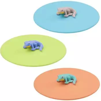 Lurch Lucky Lurch Silikondeckel f&uuml;r Gl&auml;ser 3er Set BPA-frei (211802)