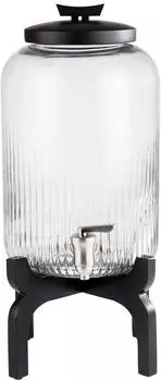 APS Asia Getr&auml;nkespender 7L, Glas, schwarzes Untergestell (10403)