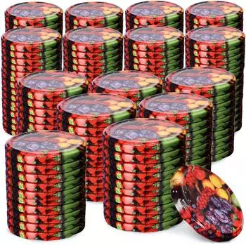 Kadax Valsta Twist-Off-Deckel Metall fi66mm Fruchtmix-Muster, 200 Stück (K4767)
