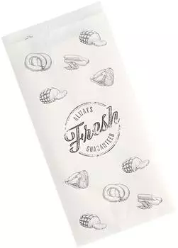 Papstar Fleischerbeutel Kraftpapier, gefädelt, klein (82664)