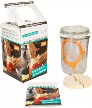 Weck Le Parfait Drahtb&uuml;gelglas 1000ml mit Gummiring (44840)