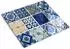 Tulup Herdabdeckplatte & Schneidebrett aus Glas, Portugiesische Fliesen, 60x52cm (010010520040000006139)