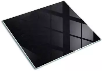 Tulup Herdabdeckplatte Glas Schneidebrett Schwarz 60x52cm (010010520040000005991)